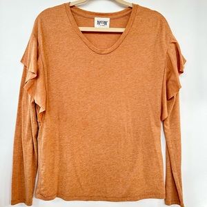 ♻️Donated♻️Nation, LTD Ruffle Shoulder Tee